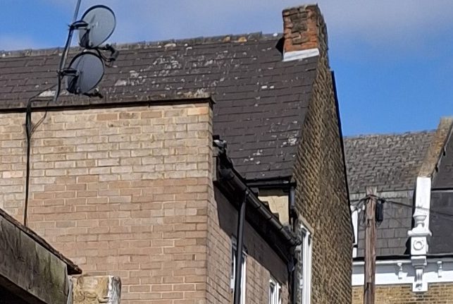 Roof condition observed during a property inspection